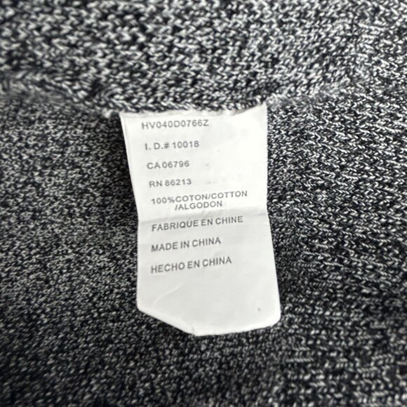 Tristan preppy black & white marled cotton sleeveless sweater vest - men's XL - Picture 6 of 7